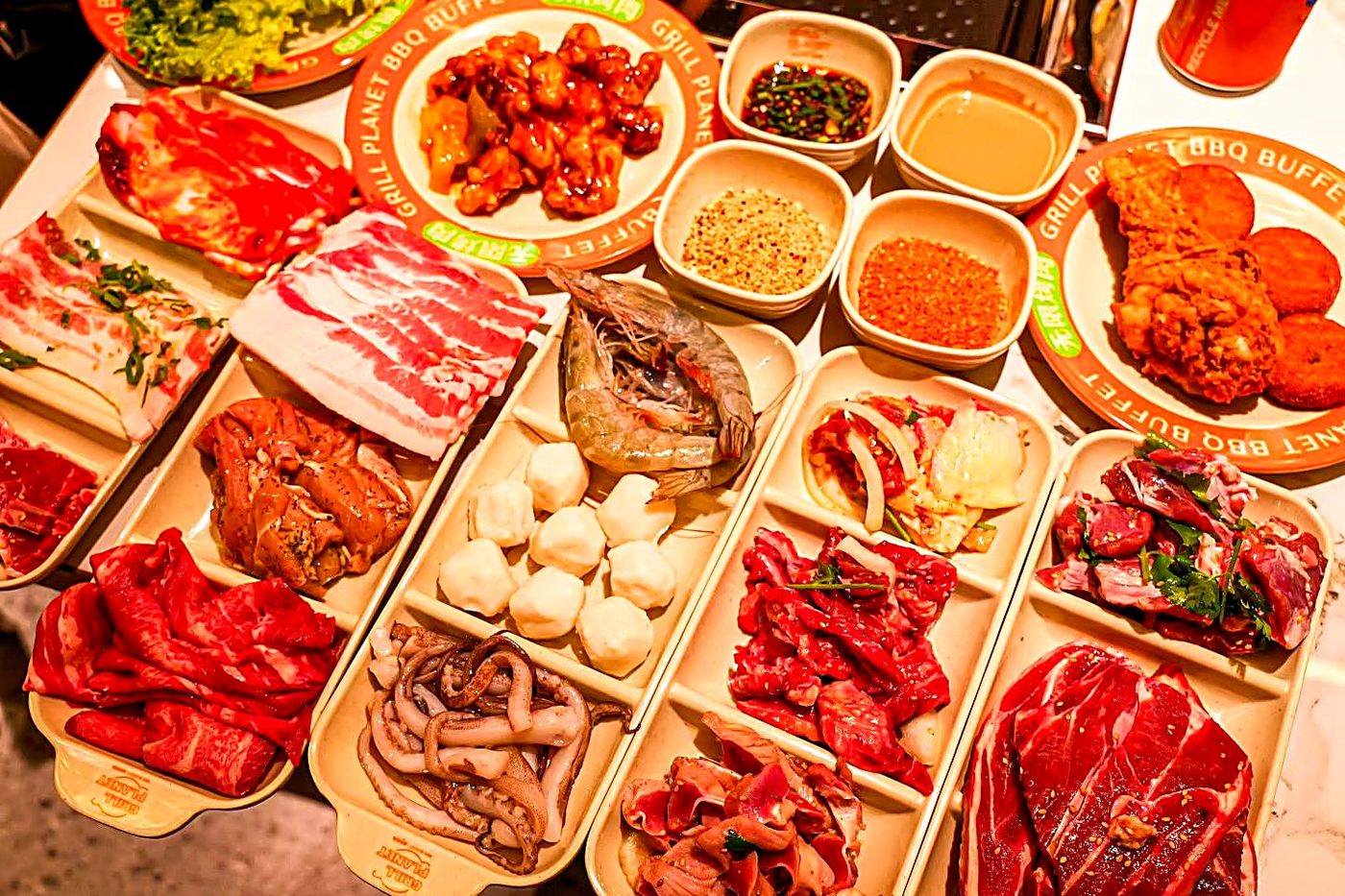 Grill Planet BBQ Buffet Spread